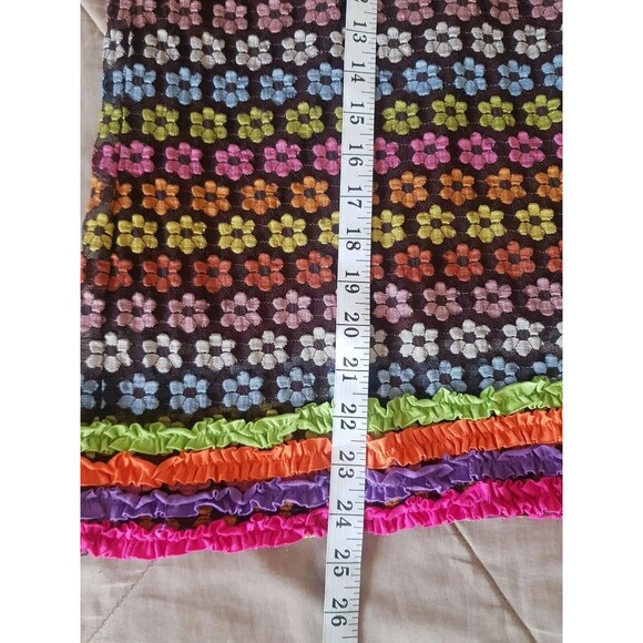 Emily Rose Girls Dress Size 8 Floral Ruffle  Mesh Colorful Back to school Winter - Picture 11 of 12